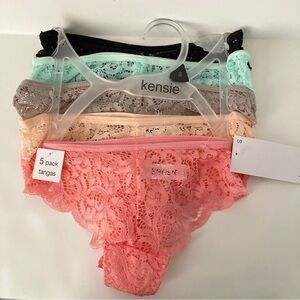 NWT 5 Pack Kensie Lace Panties